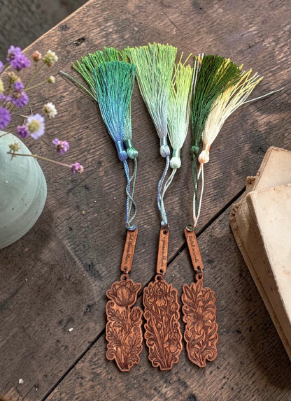 Floral Wood Bookmark | Heirloom Design