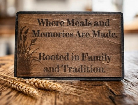 Engraved Wood Sign | Farmhouse Decor