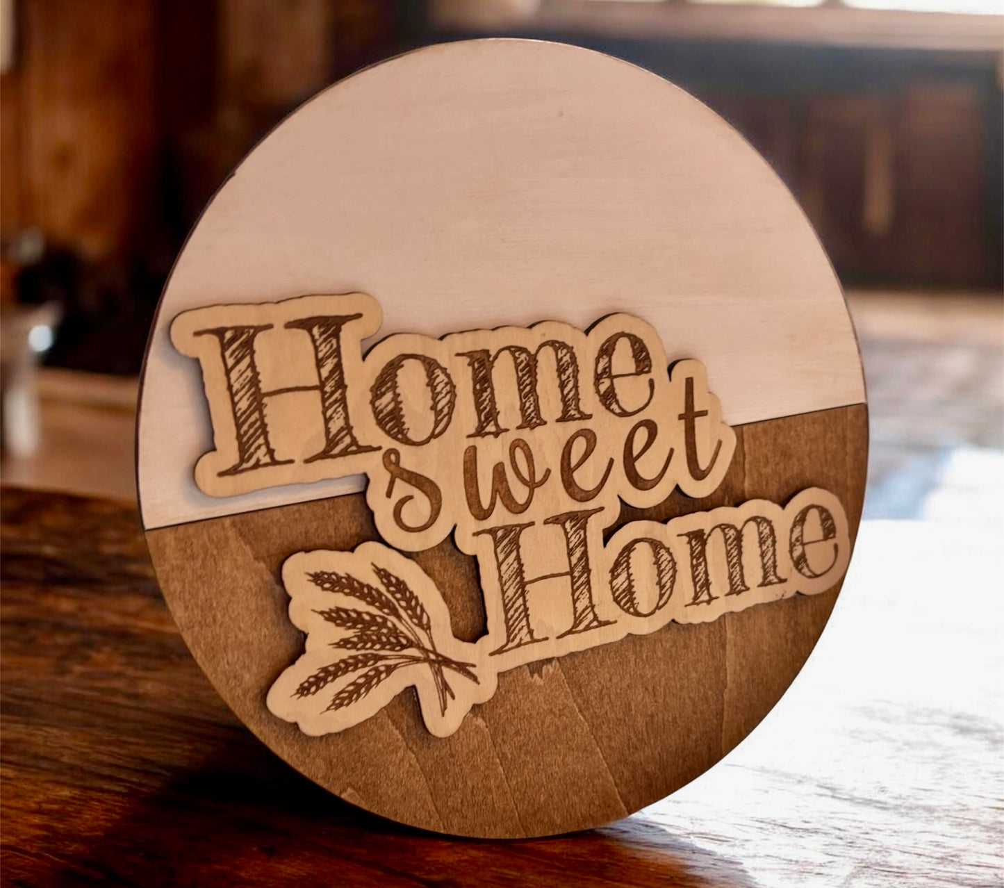Engraved Wood Sign | Farmhouse Decor