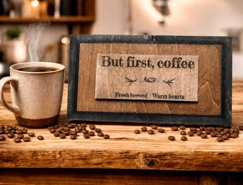 Engraved Wood Sign | Farmhouse Decor