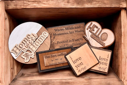 Engraved Wood Sign | Farmhouse Decor