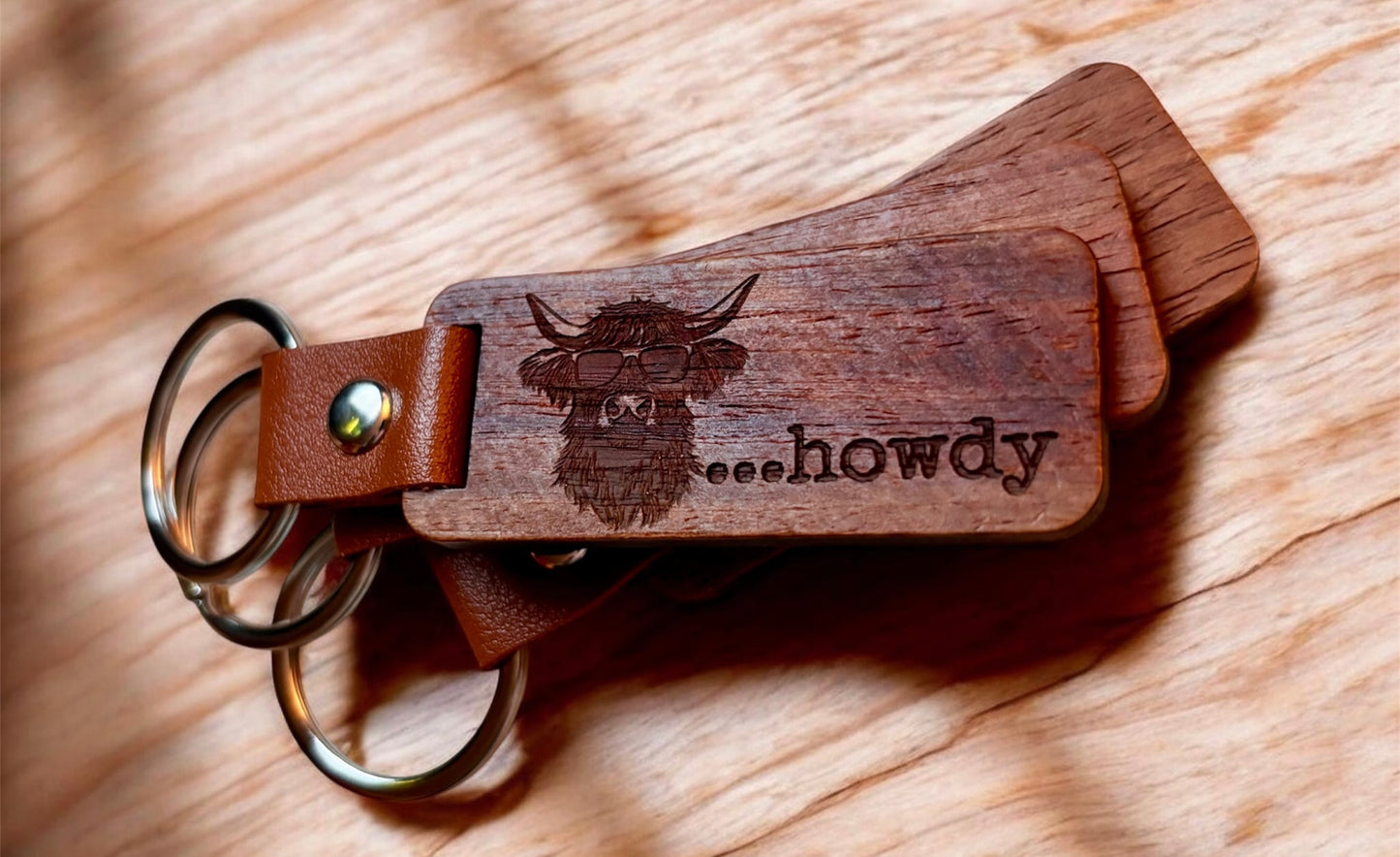 Engraved Wood Keychain | Everyday Heirloom Gift